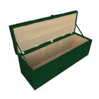 Kit Calçadeira E Painel Nina 140 Cm Suede Verde D'rossi