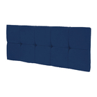 Kit Calçadeira E Painel Nina 160cm Suede M11 - D'rossi - Azul