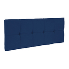 Kit Calçadeira E Painel Nina 160cm Suede M11 - D'rossi - Azul
