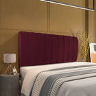 Kit Calçadeira E Painel Olivia Casal 140 Cm Veludo - D'rossi