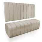 Kit Calçadeira E Painel Olivia Casal 140 Cm Veludo - D'rossi