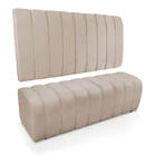 Kit Calçadeira E Painel Olivia Casal 140 Cm Veludo M11 - D'ro