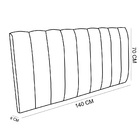 Kit Calçadeira E Painel Olivia Casal 140 Cm Veludo Prata Trab