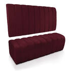 Kit Calçadeira E Painel Olivia Casal 140 Cm Veludo Vinho Trab