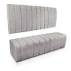 Kit Calçadeira E Painel Olivia King 195 Cm Veludo - D'rossi -