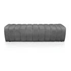 Kit Calçadeira E Painel Olivia King 195 Cm Veludo Grafite Tra