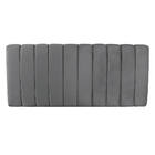 Kit Calçadeira E Painel Olivia Queen 160 Cm Veludo Grafite Tr