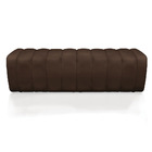 Kit Calçadeira E Painel Olivia Queen 160 Cm Veludo Marrom - D