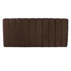 Kit Calçadeira E Painel Olivia Queen 160 Cm Veludo Marrom - D