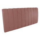 Kit Calçadeira E Painel Olivia Queen 160 Cm Veludo Rosê - D'r