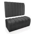 Kit Calçadeira E Painel Olivia Solteiro 90 Cm Grafite - D'ros