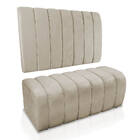 Kit Calçadeira E Painel Olivia Solteiro 90 Cm Marrom Rato Tra