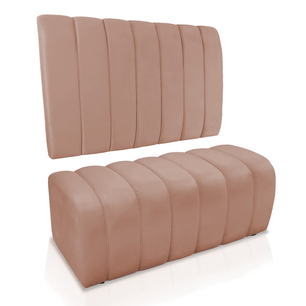 Kit Calçadeira E Painel Olivia Solteiro 90 Cm Rose - D'rossi