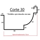 Kit Calha Chuva Galvanizada 6m Corte 30 Saida 75mm Cadimetal