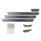 Kit Calha Chuva Galvanizada 6m Corte 30 Saida 75mm Cadimetal