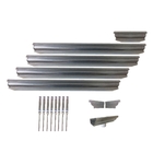Kit Calha Chuva Galvanizada 8m Corte 30 Saida 75mm Cadimetal