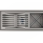 Kit Calha Premium Aço Inox Gourmet Cozinha C/ Acessório Lixei