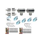 Kit Calha Telhado Beiral 10 Metros Calha Galvanizada