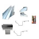 Kit Calha Telhado Beiral 2m Galvanizada Suporte Prolongado Bo