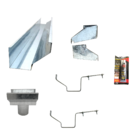 Kit Calha Telhado Beiral 2m Galvanizada Suporte Prolongado Bo