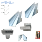 Kit Calha Telhado Beiral 3m Galvanizada Suporte Prolongado Bo