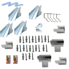 Kit Calha Telhado Beiral 7m Galvanizada Bocal Retangular