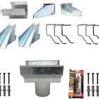 Kit Calha Telhado Beiral 8 Metros Calha Galvanizada