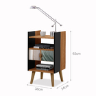 Kit Cama Casal Tradicional Com Pé Central + Mesa Cabeceira