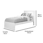 Kit Cama Com Colchão Solteiro Barcelona - Carvalho