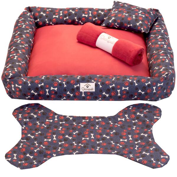 Kit Cama Pet Cachorro Ou Gato Patinhas Tam : M 04 Pçs