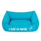 Kit Cama Pet Para Cachorro Gato Filhote Bebê Da Mamãe Azul
