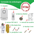 Kit Campainha Sem Fio Com Sensor De Presença Para Iluminação