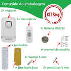 Kit Campainha Sem Fio Wifi Com 2 Modulos Interno Intelbras