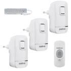 Kit Campainha Sem Fio Wifi Com 3 Modulos Interno Intelbras