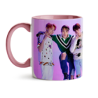 Kit Caneca Almofada Mousepad Bts Jungkook Interior E Alça Rosa