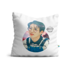 Kit Caneca E Almofada Bts Logo E Integrantes Almofada Rosa