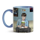 Kit Caneca E Mousepad Harry Potter Gamer - Interior E Alça Az