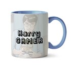 Kit Caneca E Mousepad Harry Potter Gamer - Interior E Alça Az