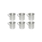Kit Caneca Reforçada De Alumínio Para Escolas (6 Unid) 700ml