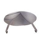 Kit Cano Chaminé Inox 3un 120mm + Curva + Chapéu Fixo + Te