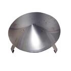 Kit Cano Chaminé Inox 3un 120mm + Curva + Chapéu Fixo + Te