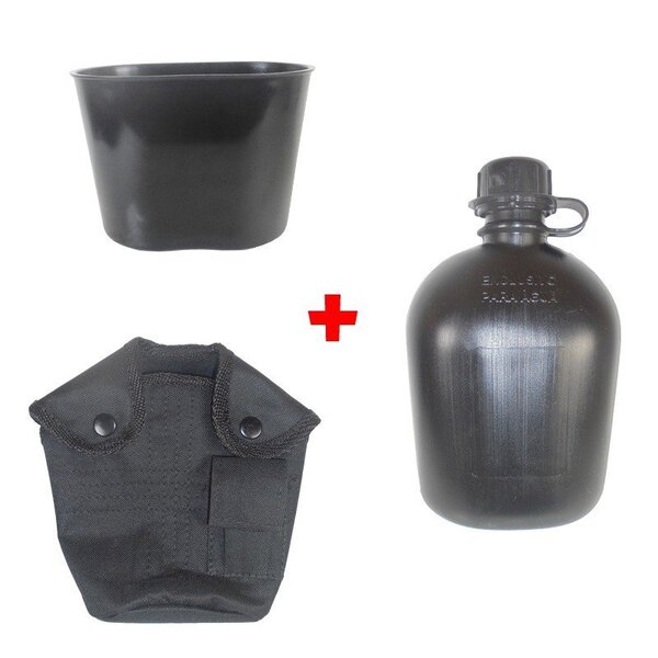 Kit Cantil Com Porta Cantil E Caneco Preto