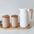 Kit Cantinho Do Café Lines 2 Potes Porta Mantimentos Em Cerâm