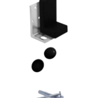 Kit Cantoneiras P/moveis 10 Jogos C/parafusos Preto