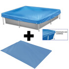 Kit Capa + Forro para Piscina Retangular 1500 L Mor