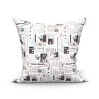 Kit Capa Almofada 6 Unidades Jornal Grande 60cm X 60cm Tecido