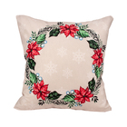 Kit Capa Almofada Decorativa Natal Estampada Tecido Suede 40c