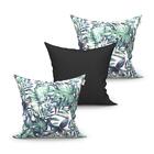 Kit Capa Almofada Decorativa Preta 3 Unidades 45cm X 45cm Tec