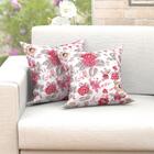 Kit Capa Almofada Estampada 2 Unidades 45cm X 45cm Tecido Jac