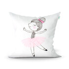 Kit Capa Almofada Estampada Branca 3 Unidades 45cm X 45cm + A